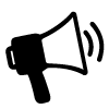 Megaphone-annonce-news-contact-icône