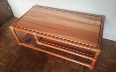 Plateau table basse en acacia pour remplacement plateau de verre Remplacement d'un plateau de table en acacia