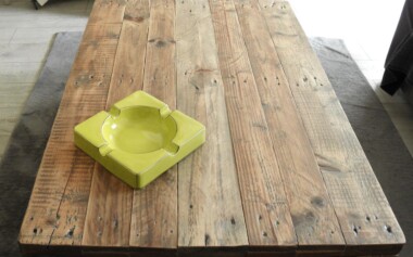 Table basse en palette avec tiroirs et niches de rangement table basse en bois de palette recyclé et transformé